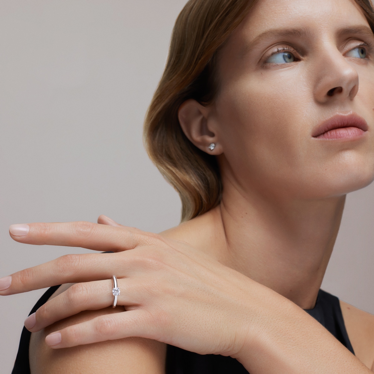 White gold with diamond TOUS ATELIER UNIQUE PIECES Solitaire