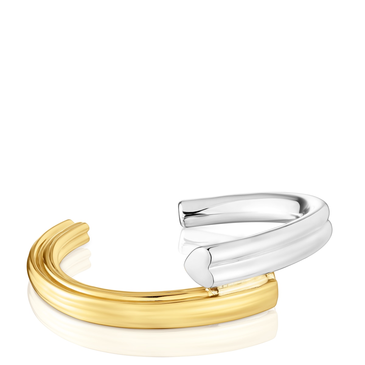 Wide two-tone Bangle with bear and heart motifs TOUS 1950