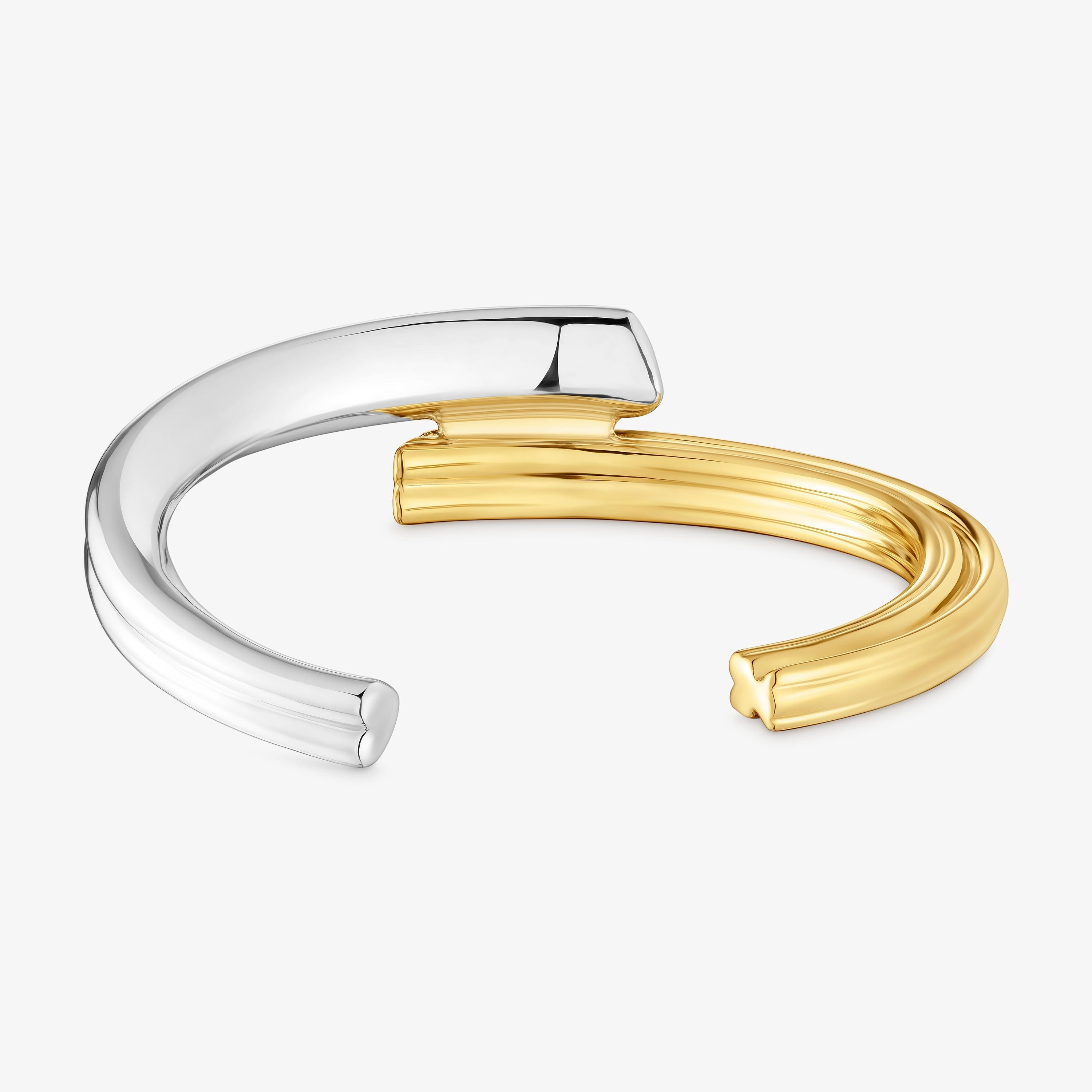Wide two-tone Bangle with bear and heart motifs TOUS 1950