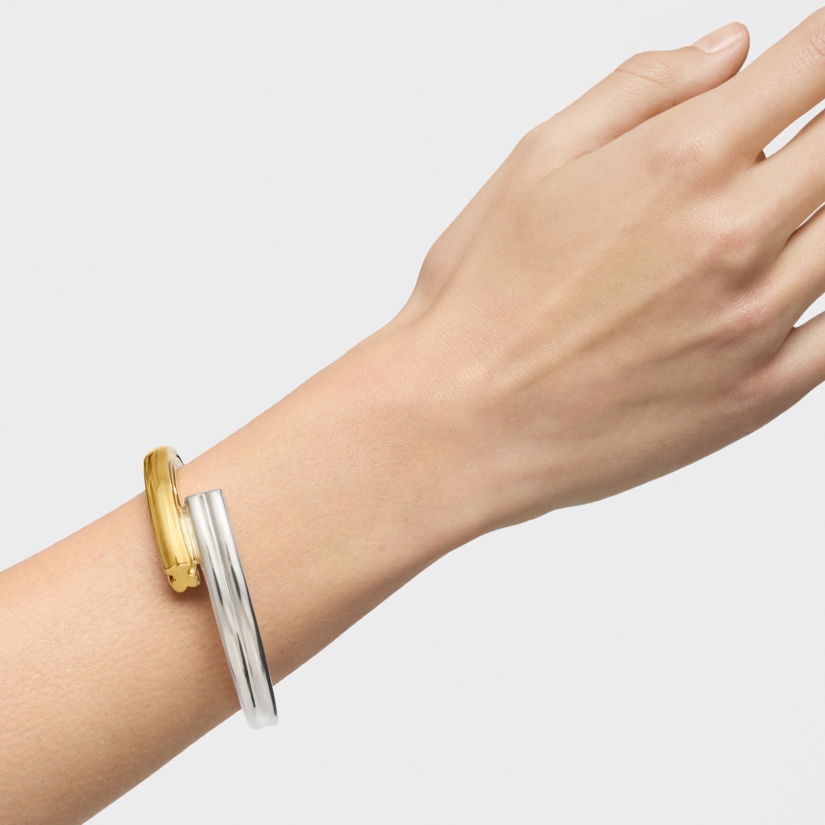Wide two-tone Bangle with bear and heart motifs TOUS 1950