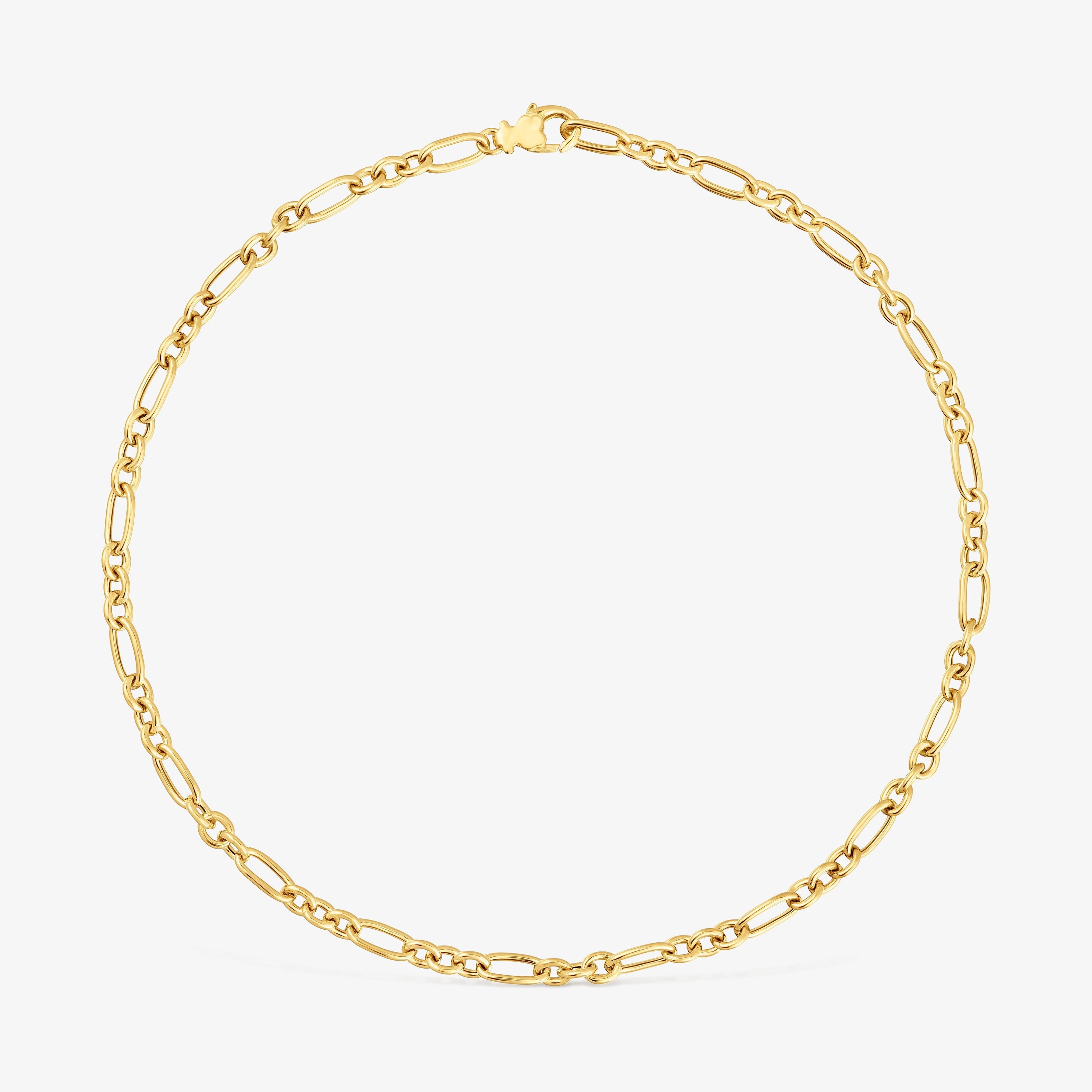 Short 18K gold vermeil Ring Necklace Sweet Dolls