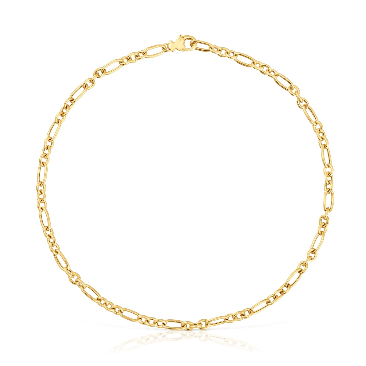 Collar corto anillas con baño de oro 18 kt sobre plata Sweet Dolls
