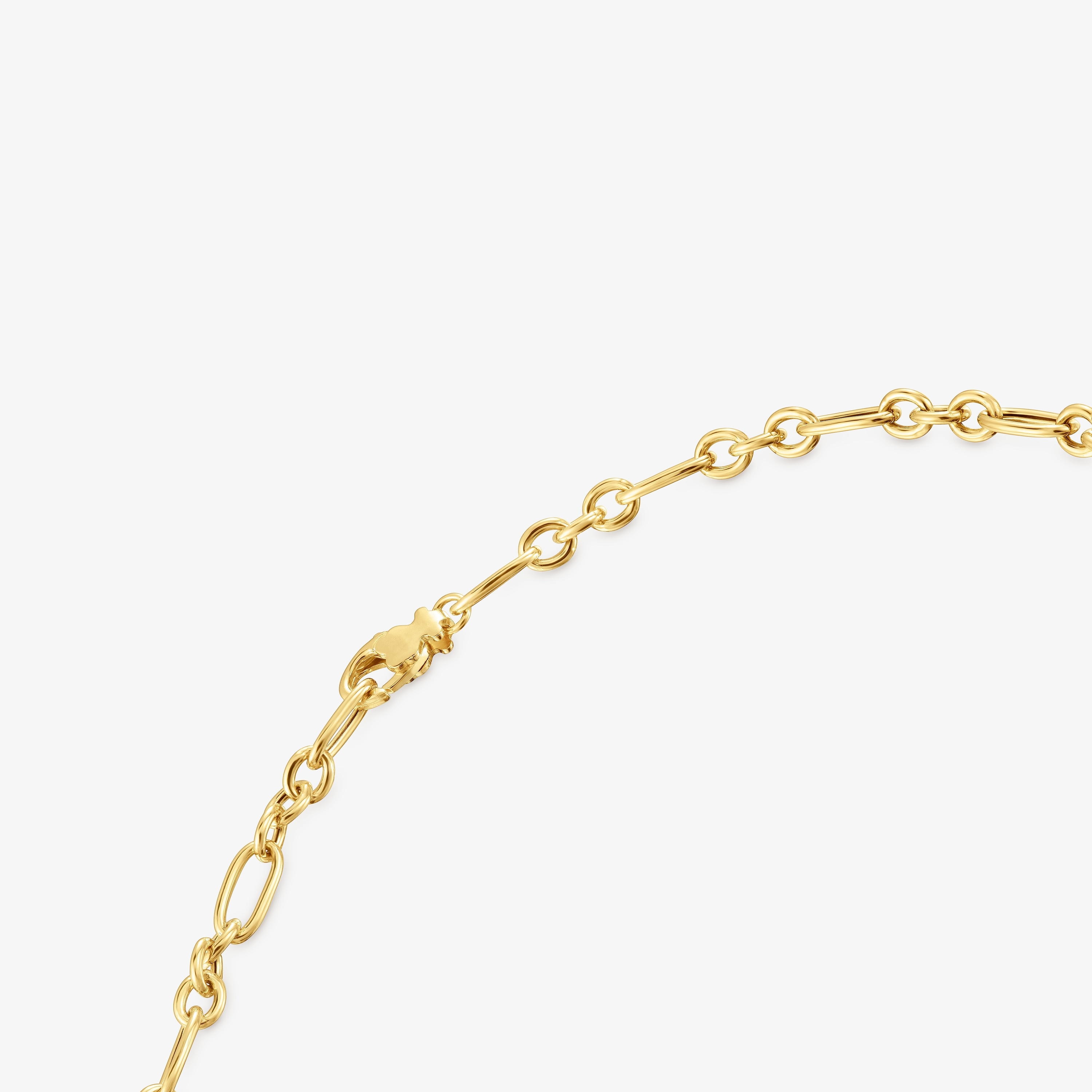 Short 18K gold vermeil Ring Necklace Sweet Dolls