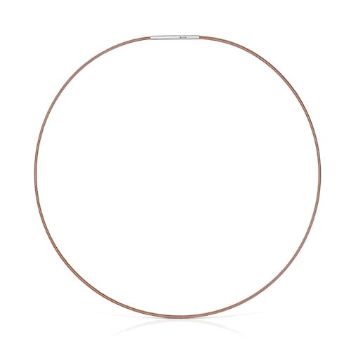 Collar de platino en color marrón TOUS ATELIER