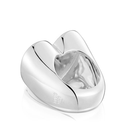 Anillo sello grande de plata corazón Sweet Dolls