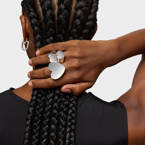 Anillo sello grande de plata corazón Sweet Dolls