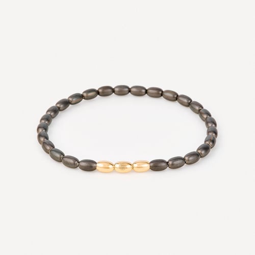 Titanium and gold elasticated Bracelet TOUS ATELIER