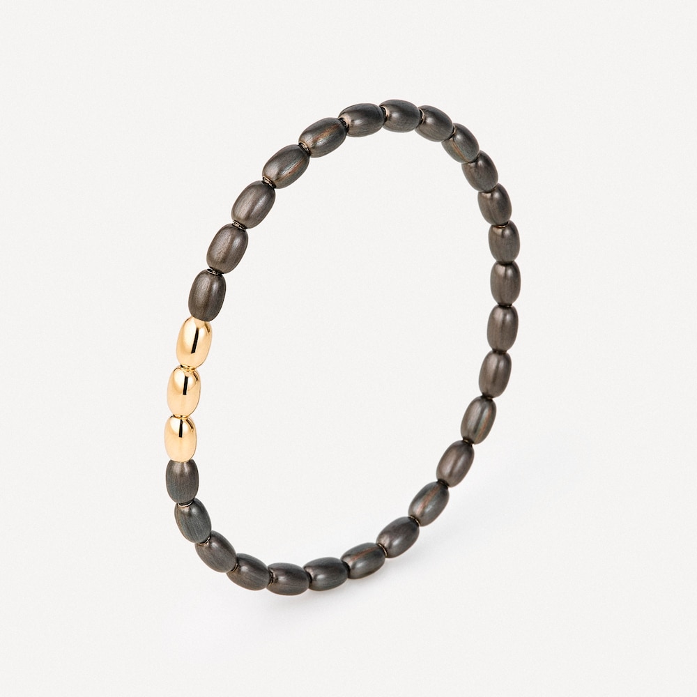 Titanium and gold elasticated Bracelet TOUS ATELIER