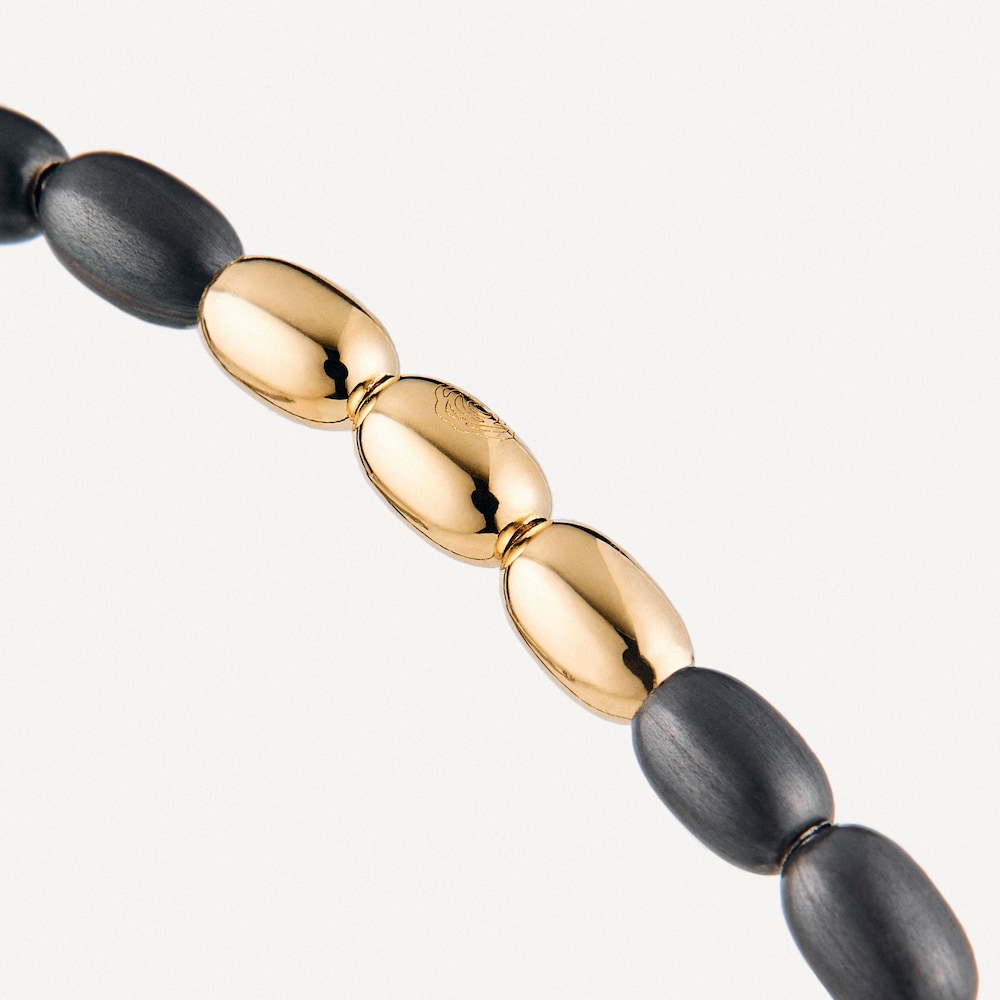 Titanium and gold elasticated Bracelet TOUS ATELIER