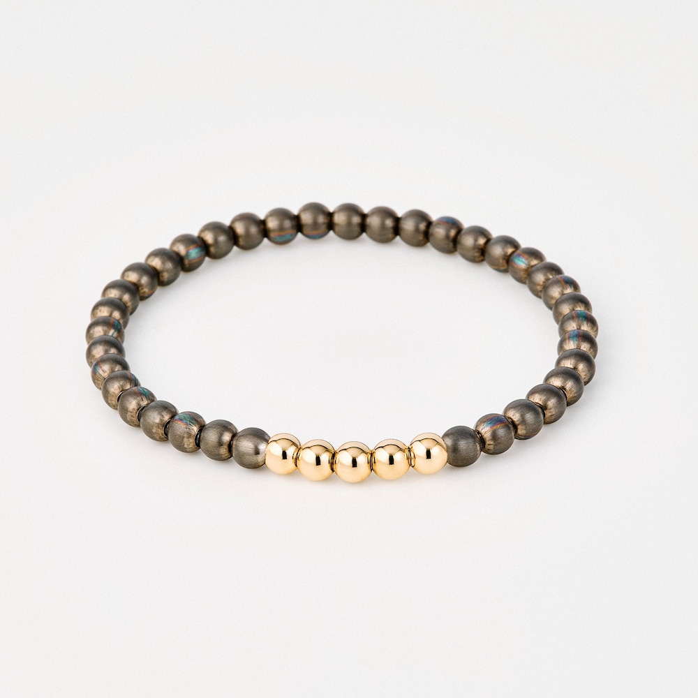 Titanium and gold elasticated Bracelet TOUS ATELIER