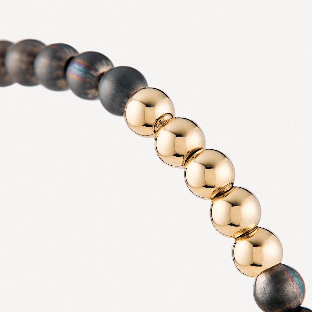 Titanium and gold elasticated Bracelet TOUS ATELIER