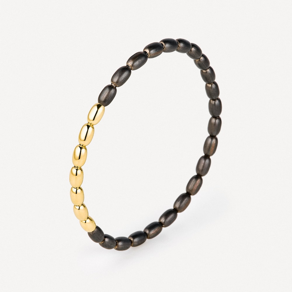 Titanium and gold elasticated Bracelet TOUS ATELIER