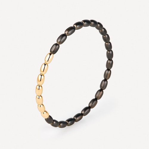 Pulsera elástica de titanio y oro TOUS ATELIER
