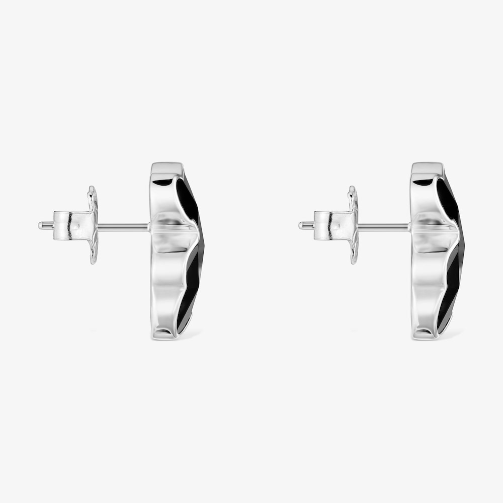 Kolczyki 16 mm ze srebra z misiem z onyksu TOUS Icon Color