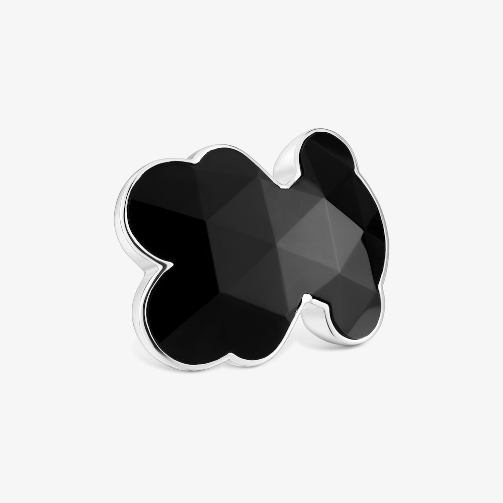 Veľk&yacute; strieborn&yacute; Pečatn&yacute; prsteň s&nbsp;mot&iacute;vom medved&iacute;ka z&nbsp;&oacute;nyxu TOUS Icon Color