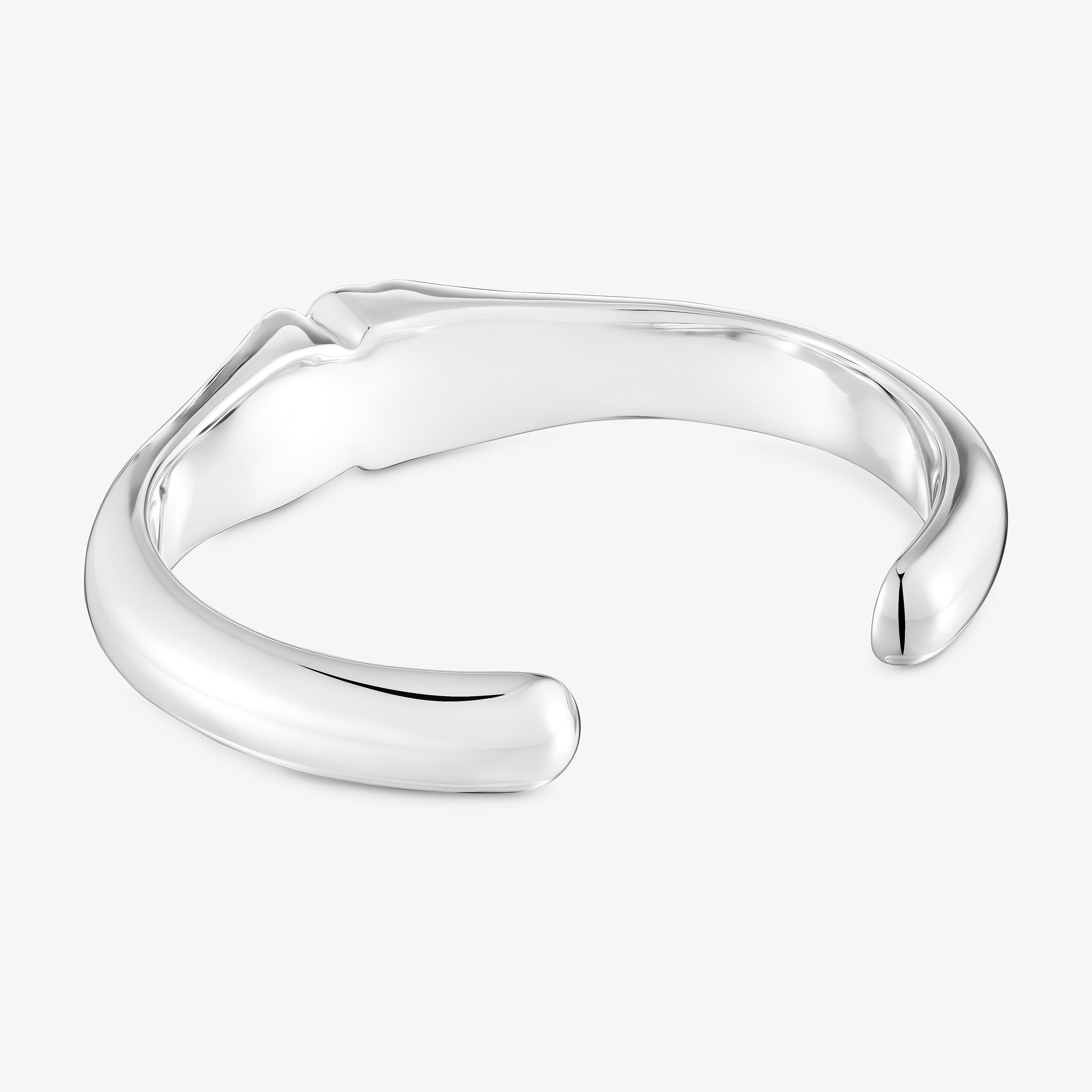 Silver Bangle with 16mm bear motif onyx TOUS Icon Color