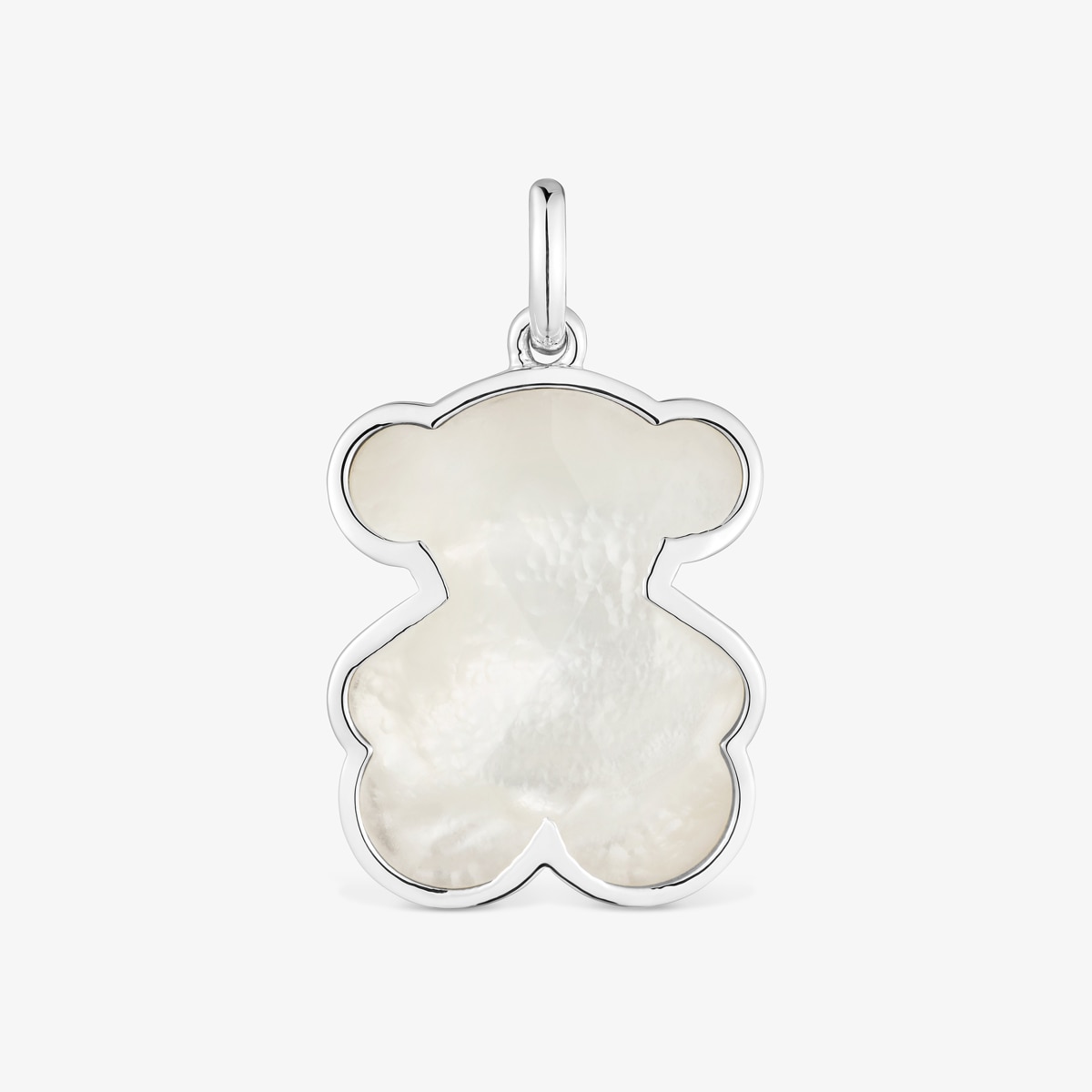 Tous - Colgante Mediano De Plata Y Motivo Oso En Nácar Icon Color - Blanco