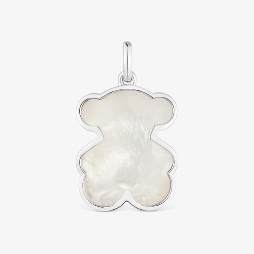 Medium silver Pendant with mother-of-pearl bear motif TOUS Icon Color