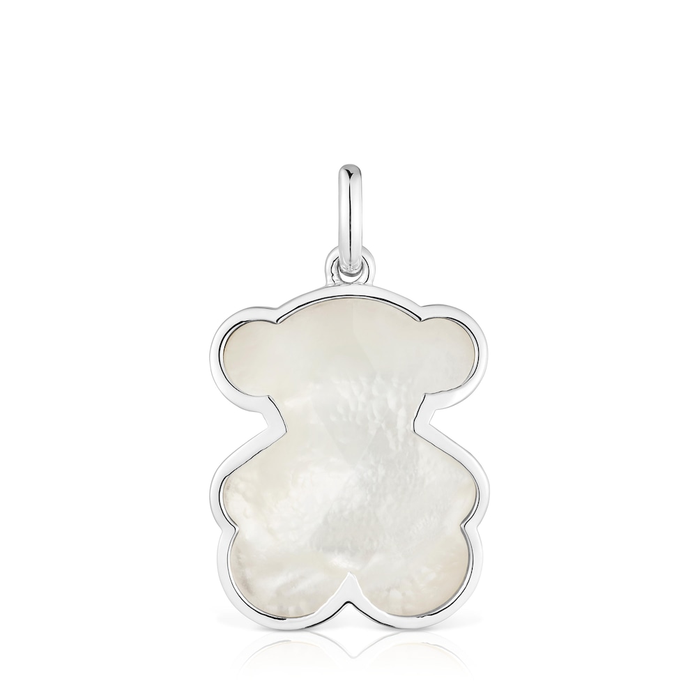 Medium silver Pendant with mother-of-pearl bear motif TOUS Icon Color