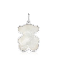 Medium silver Pendant with mother-of-pearl bear motif TOUS Icon Color