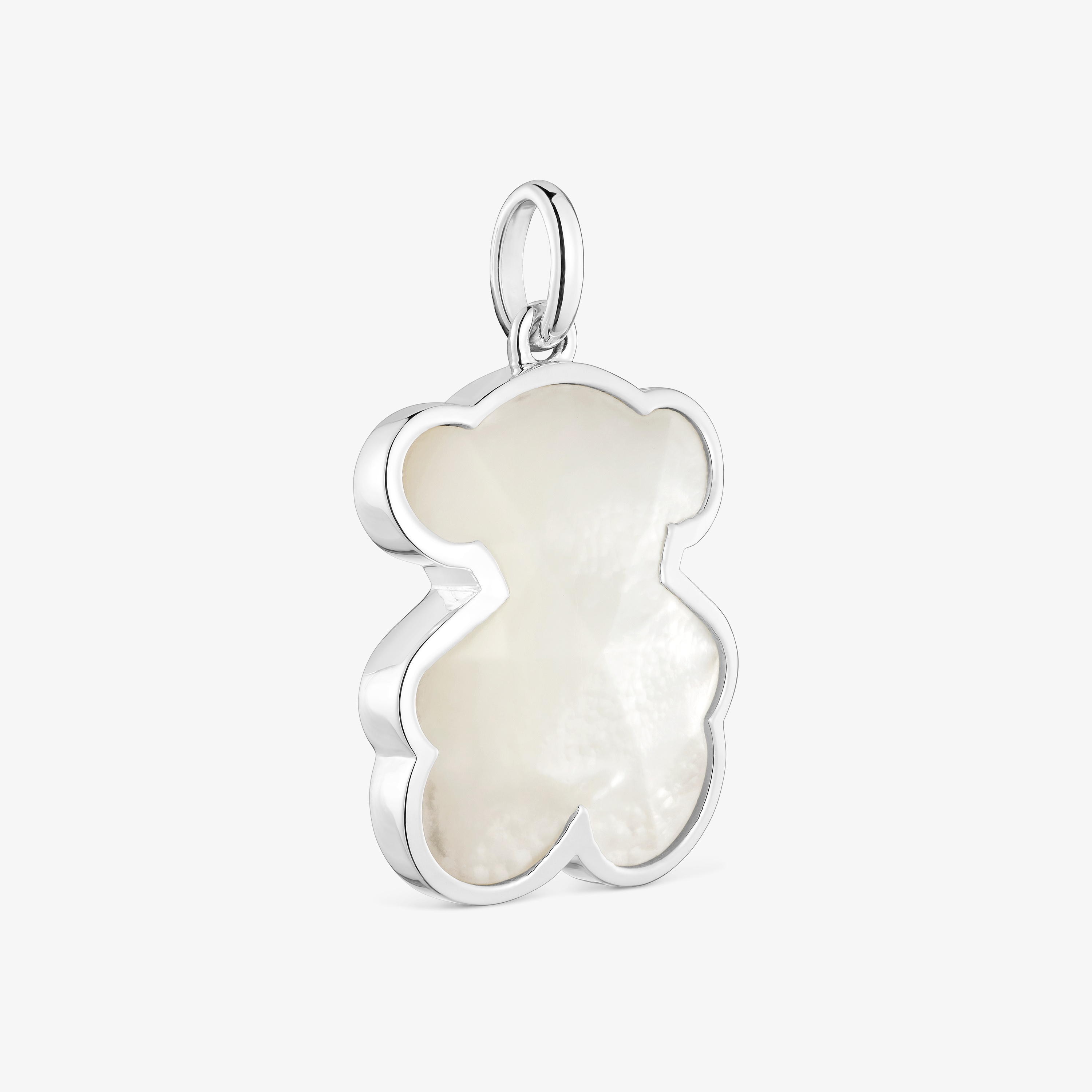 Medium silver Pendant with mother-of-pearl bear motif TOUS Icon Color