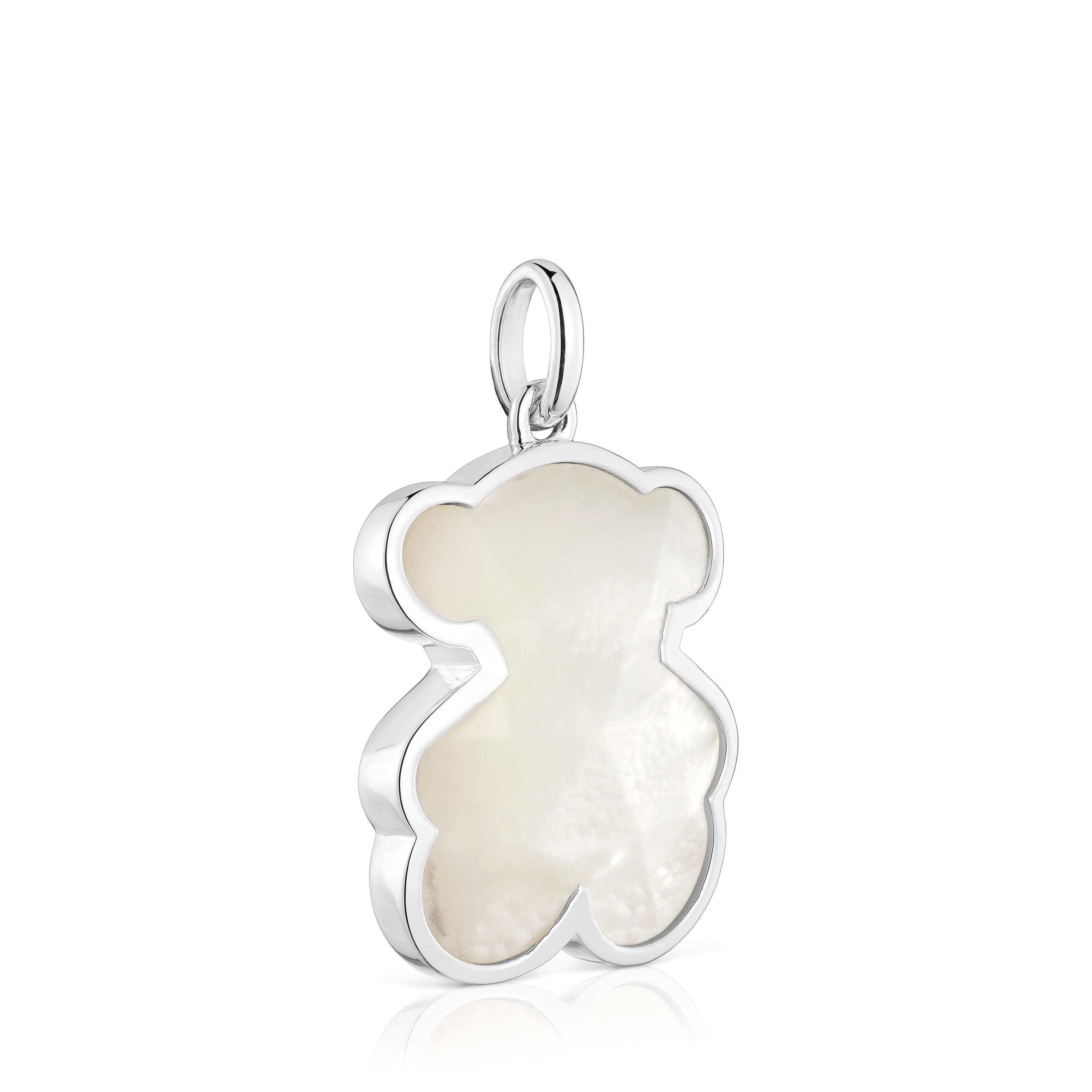 Medium silver Pendant with mother-of-pearl bear motif TOUS Icon Color