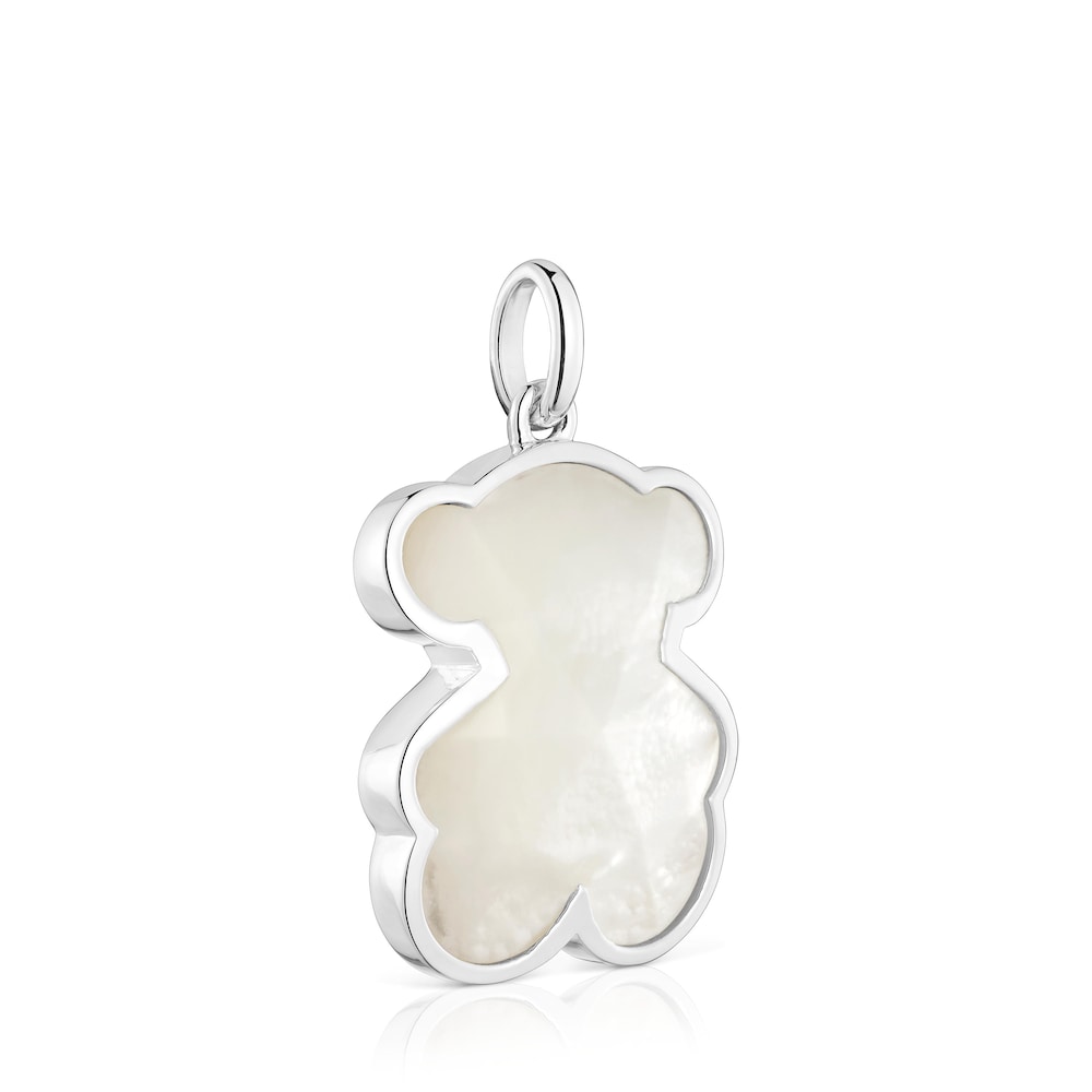 Medium silver Pendant with mother-of-pearl bear motif TOUS Icon Color