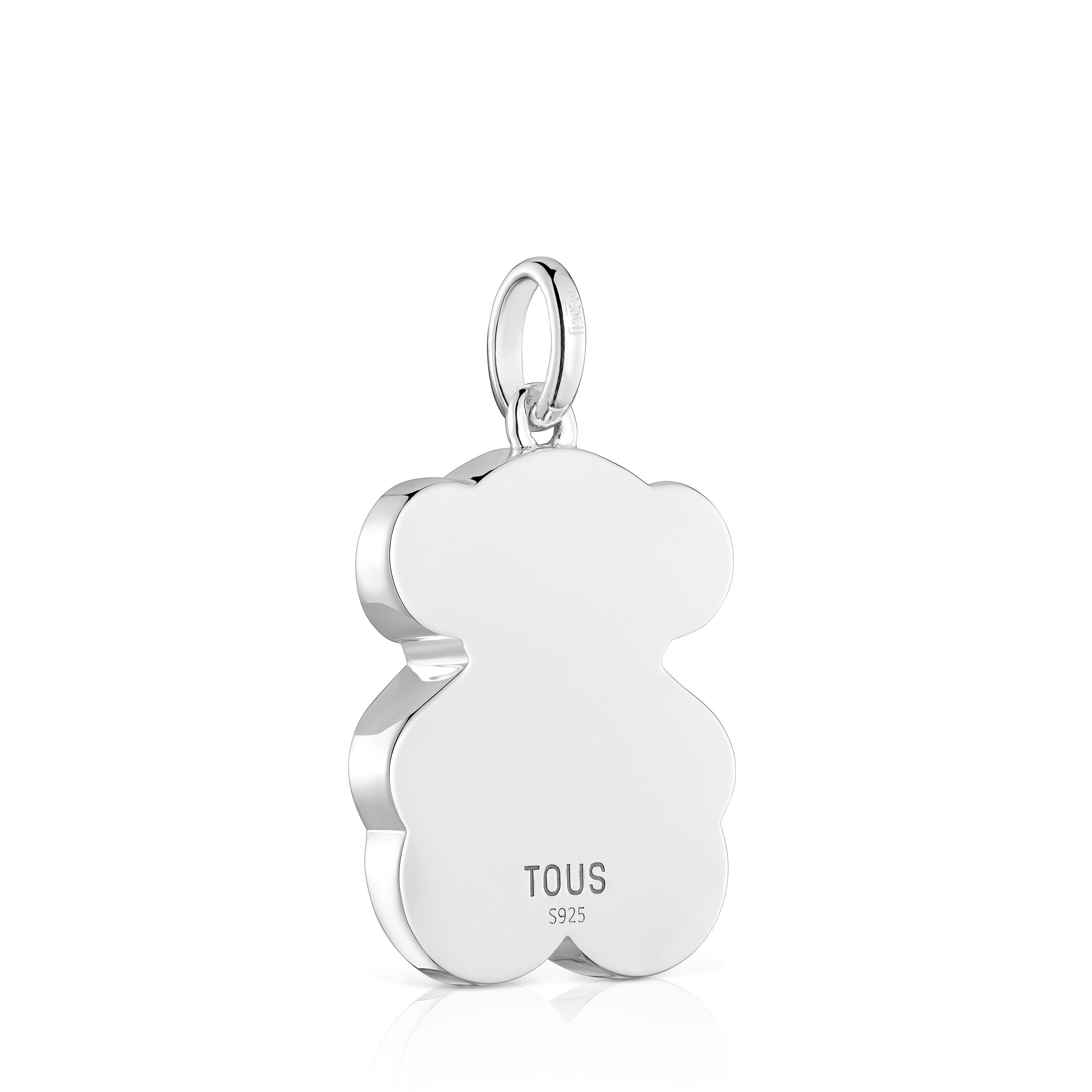 Medium silver Pendant with mother-of-pearl bear motif TOUS Icon Color