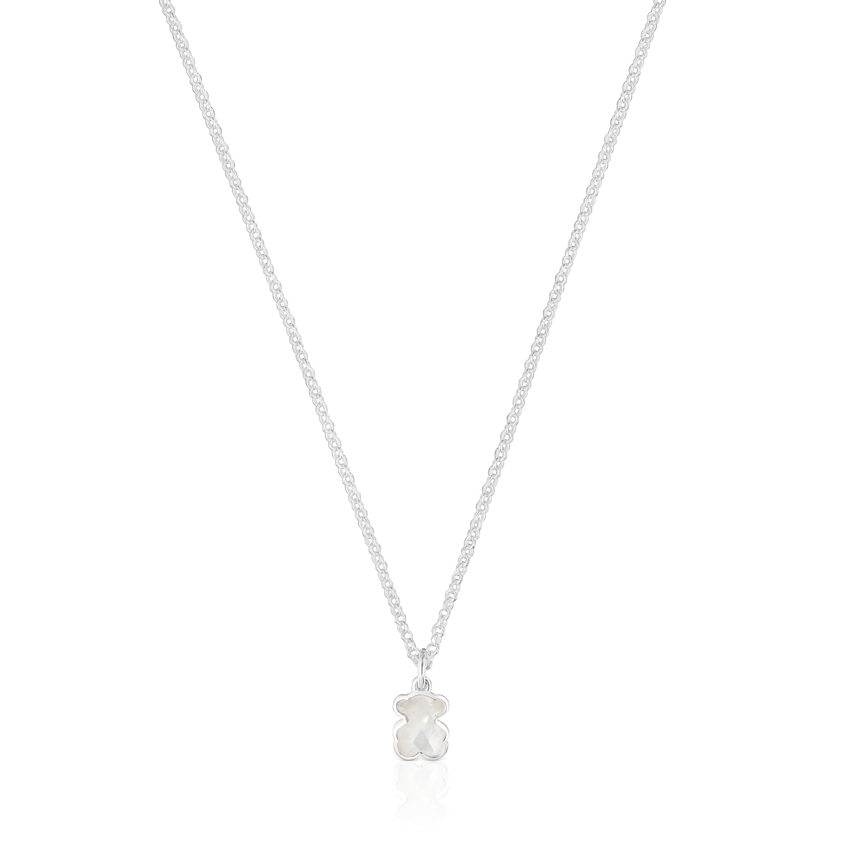 Tous - Collar Corto De Plata Y Motivo Oso En Nácar Icon Color - Plateado