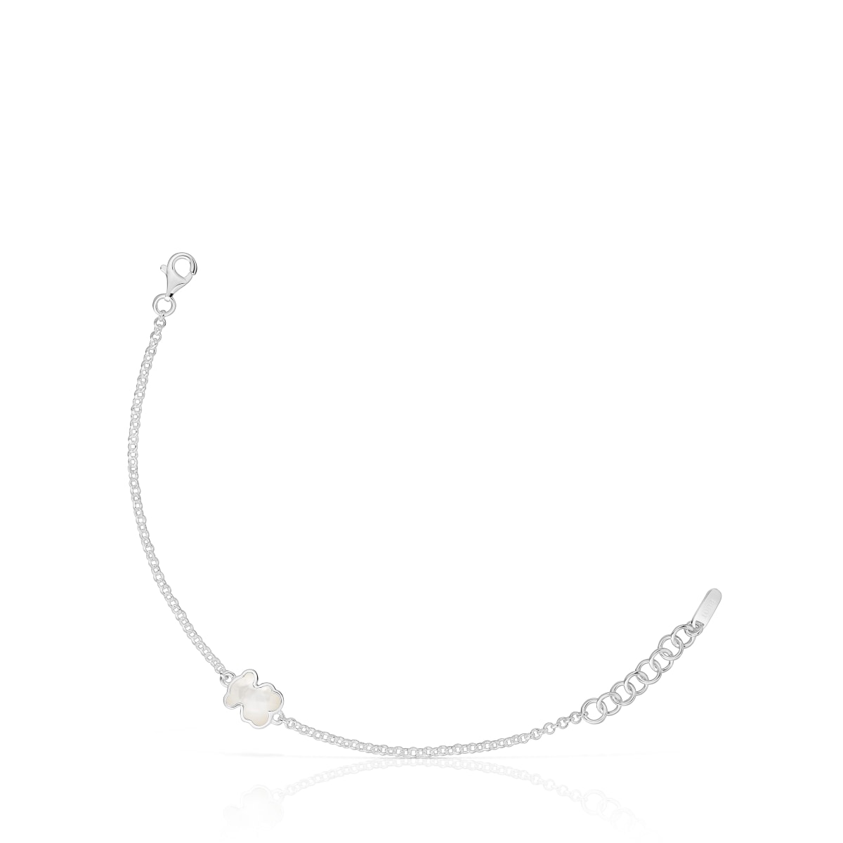 Tous - Pulsera Cadena De Plata Y Motivo Oso En Nácar Icon Color - Plateado