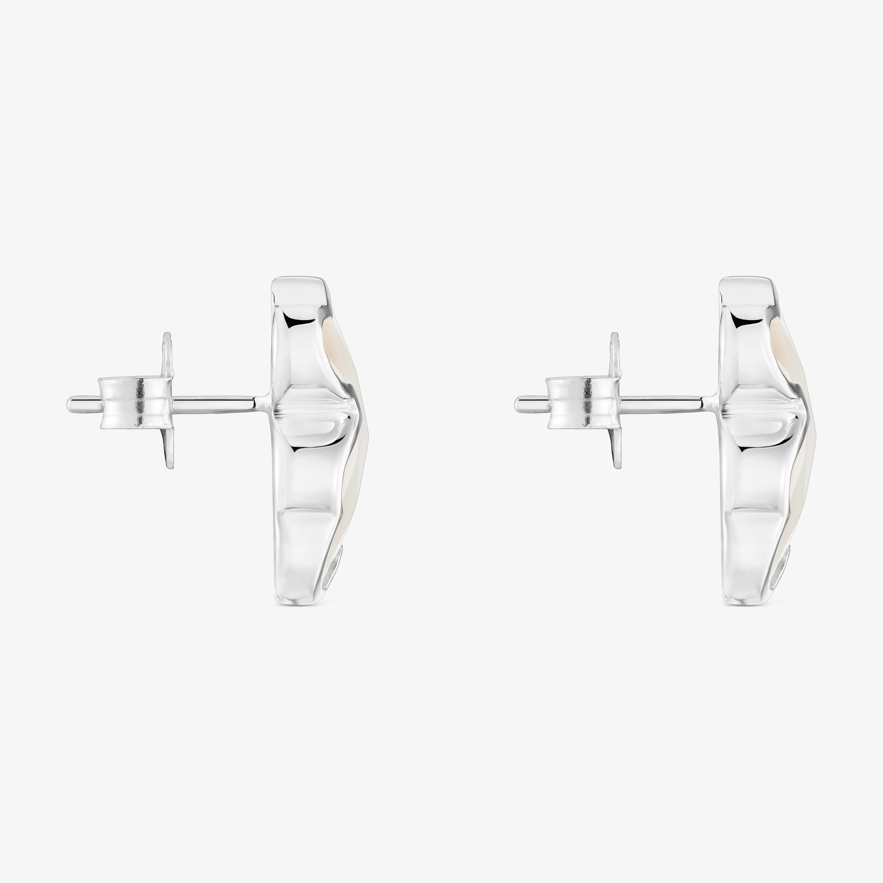 mm silver and mother-of-pearl bear Earrings TOUS Icon Color