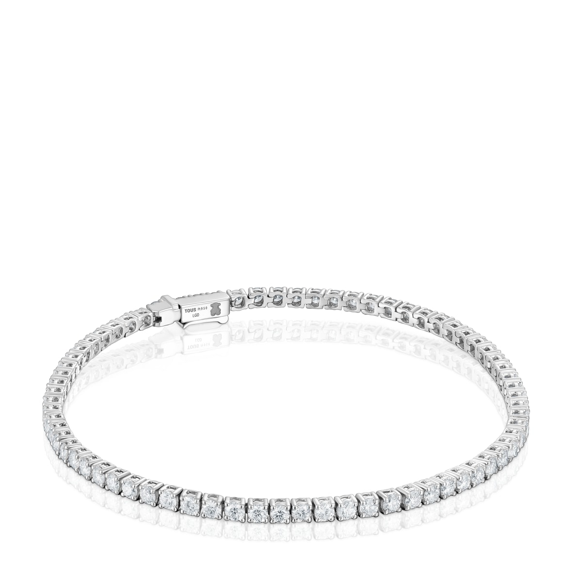 Tous - Pulsera Riviere De Platino Con Diamantes Creados En Laboratorio 3,00 Ct Les Classiques Lgd - Transparente