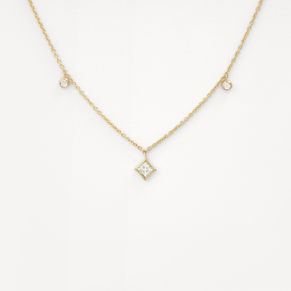 Gargantilla de oro con diamantes y detalle rombo TOUS ATELIER