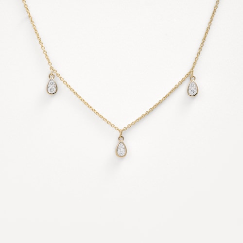 Gargantilla de oro con diamantes lagrima TOUS ATELIER