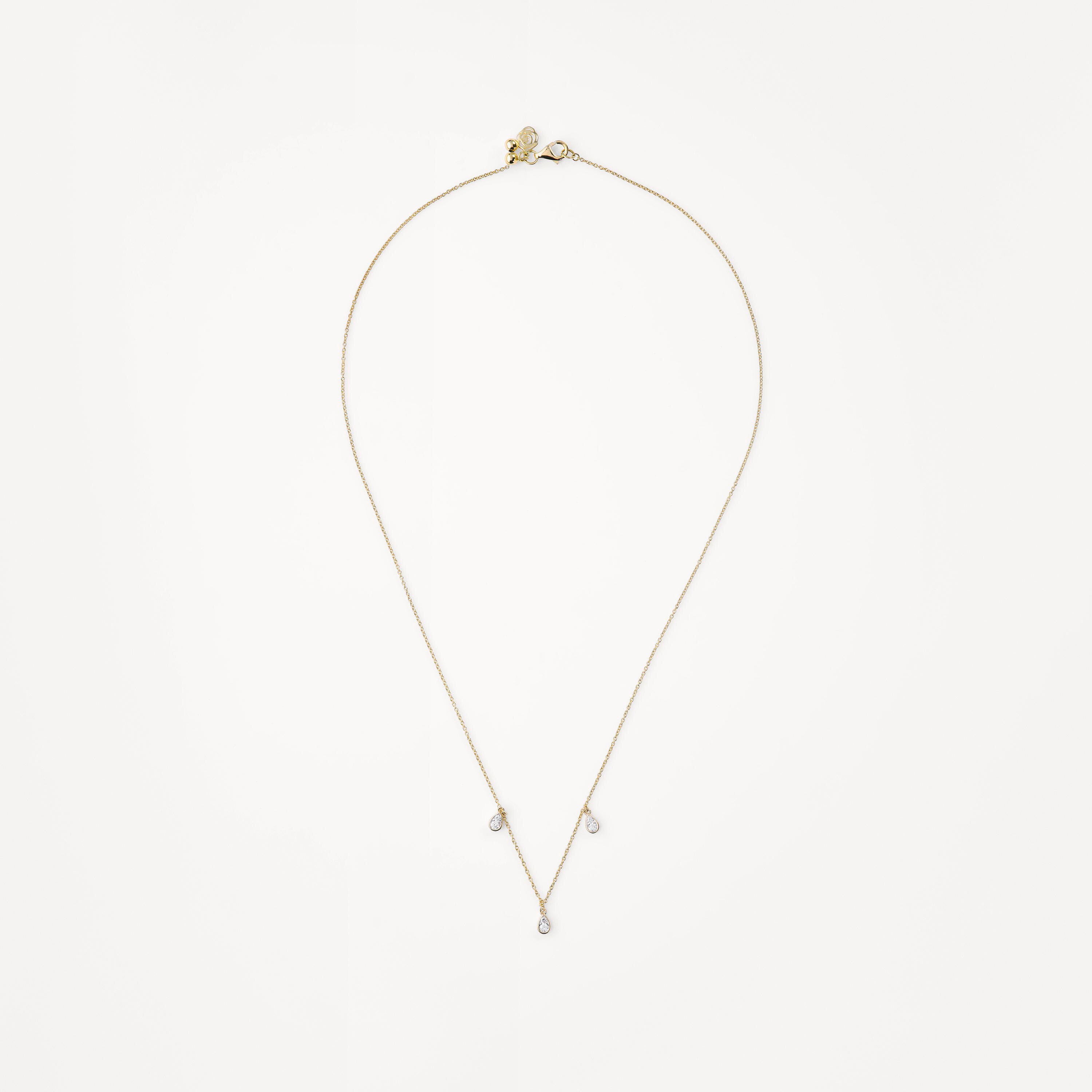 TOUS ATELIER gold choker with teardrop diamonds