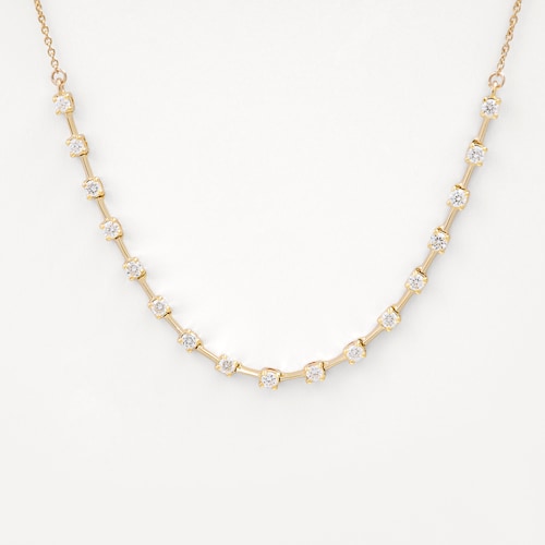 Zlatý Priliehavý náhrdelník s diamantmi TOUS ATELIER