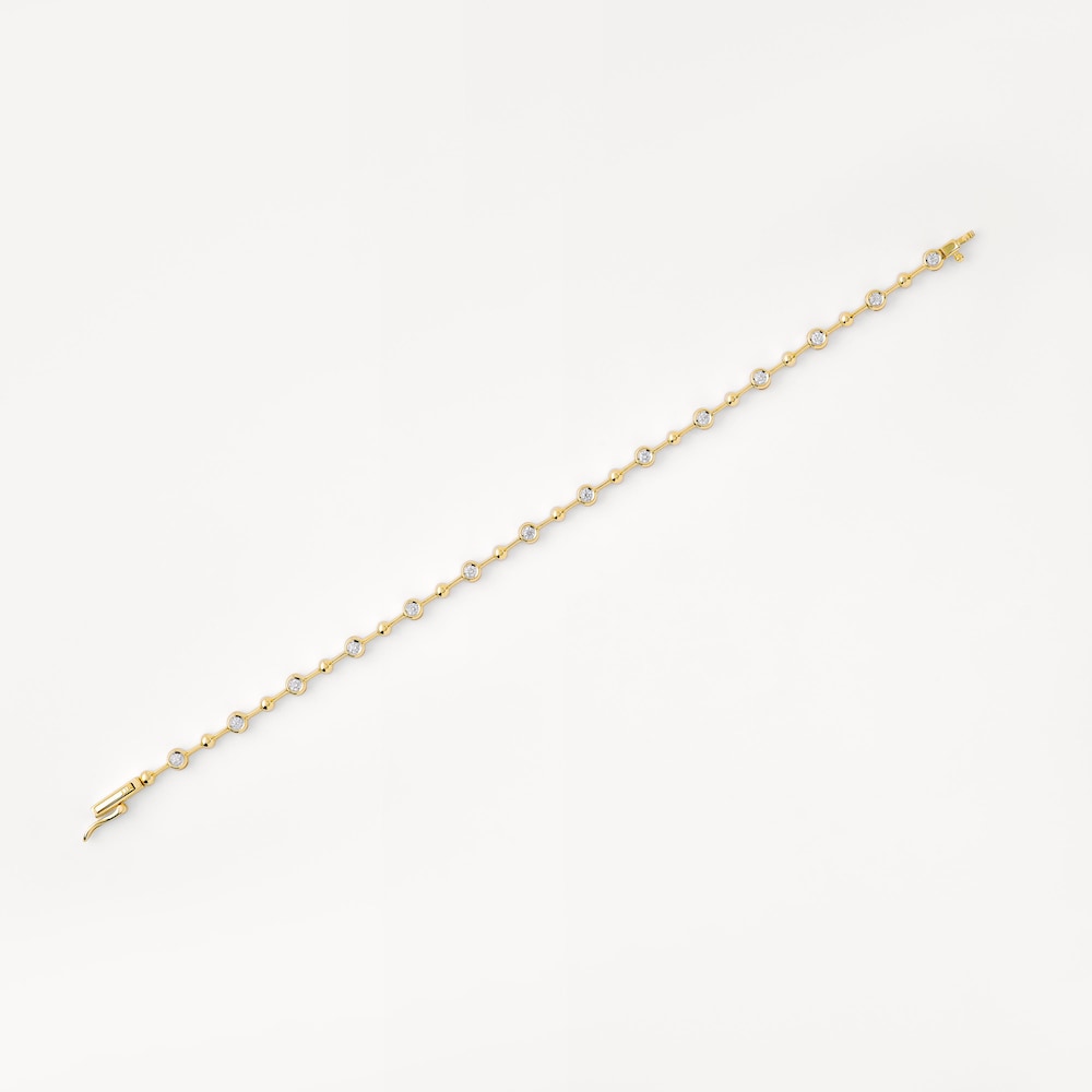 TOUS ATELIER gold bracelet with gold and diamond details