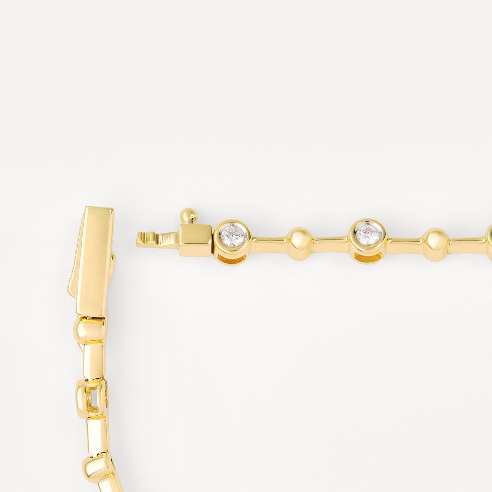 TOUS ATELIER gold bracelet with gold and diamond details