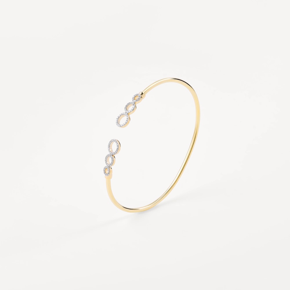 Pulseira escrava em ouro amarelo com diamantes TOUS ATELIER