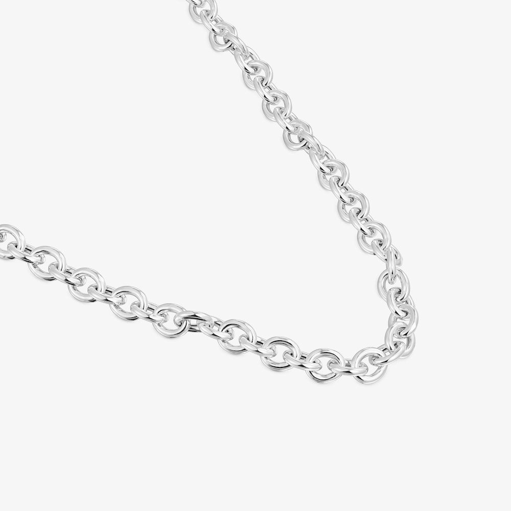 Collar corto de plata 48 cm Basic