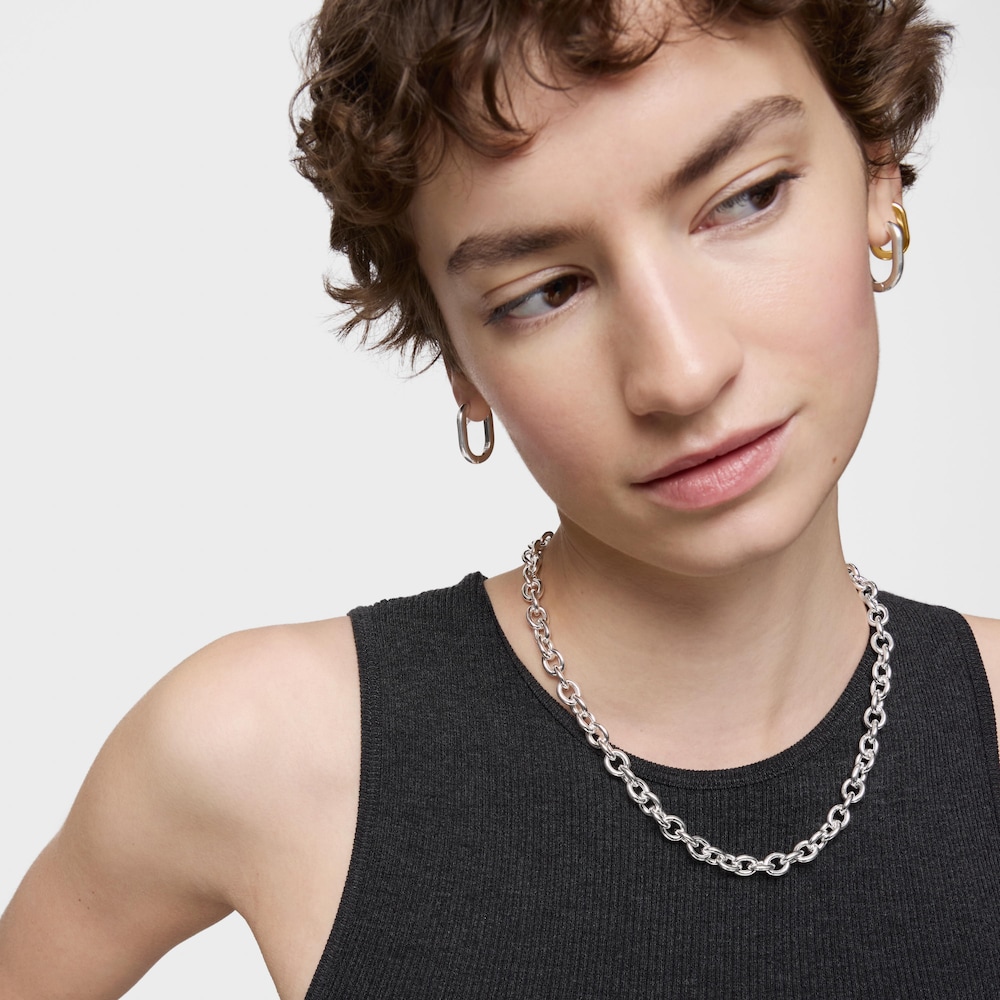 Collar corto de plata 48 cm Basic