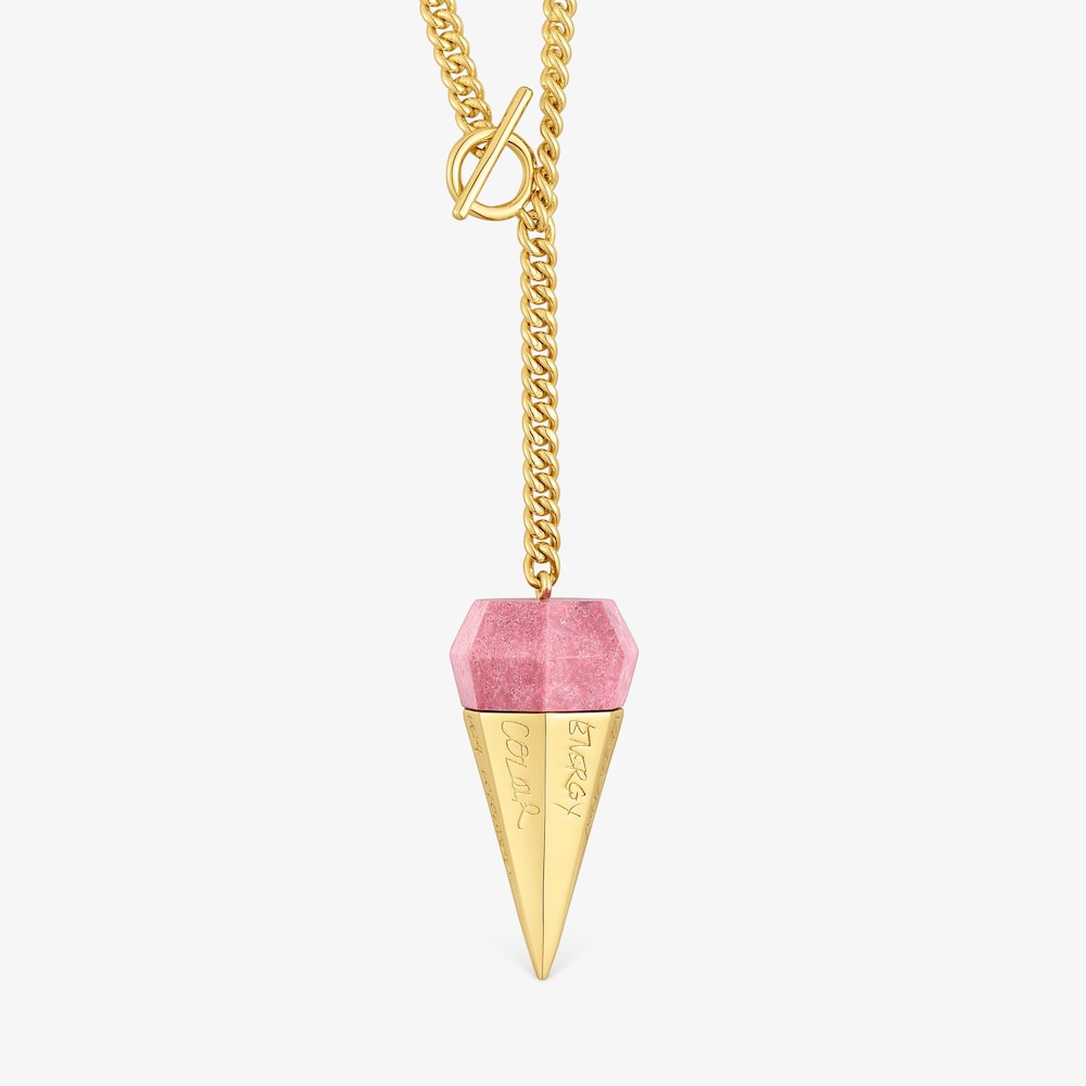 Kr&aacute;tky N&aacute;hrdeln&iacute;k s&nbsp;18&nbsp;kt pozl&aacute;ten&iacute;m na striebre s&nbsp;thulitom LEA COLOMBO X TOUS