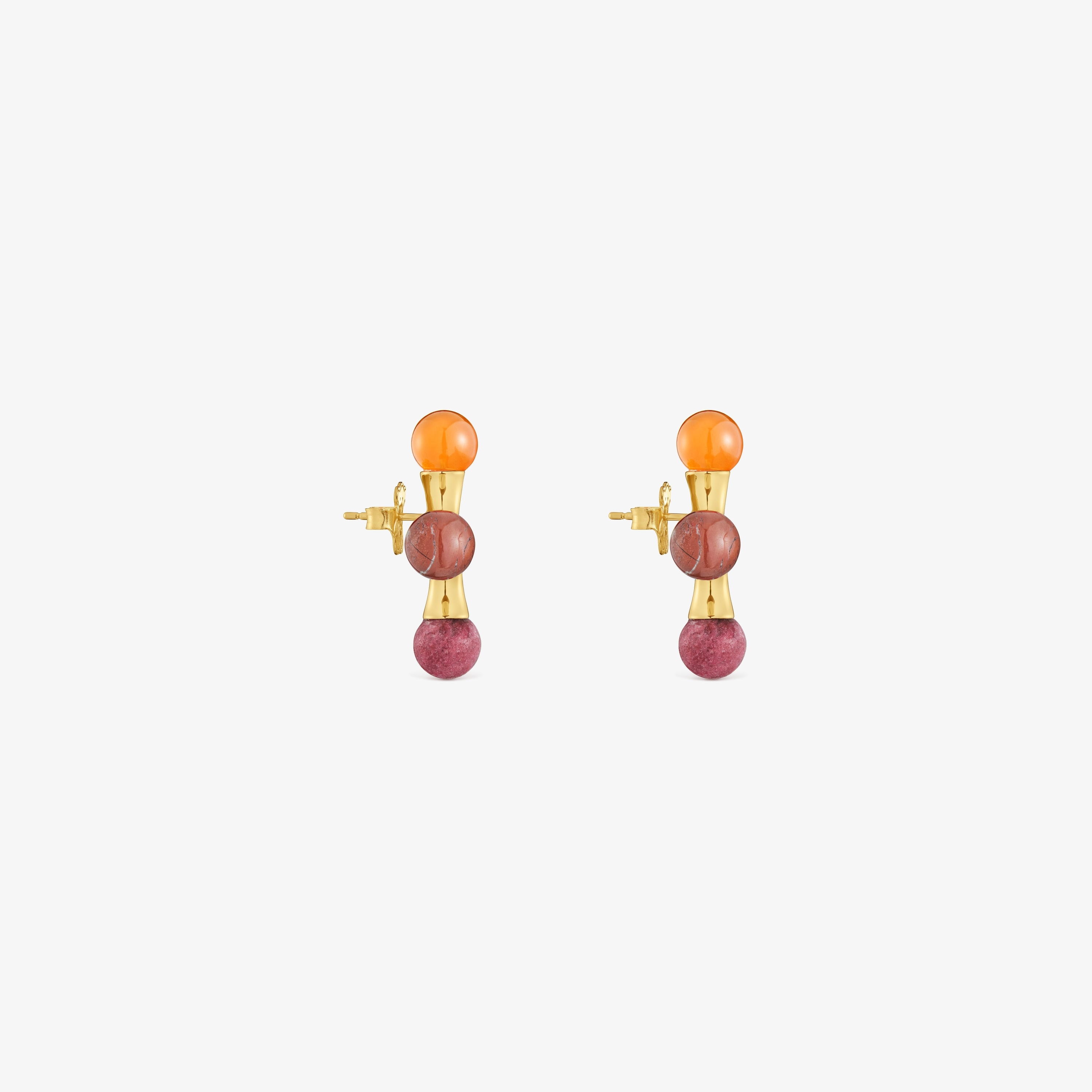 18K gold vermeil Earrings with gemstones TOUS X LEA COLOMBO