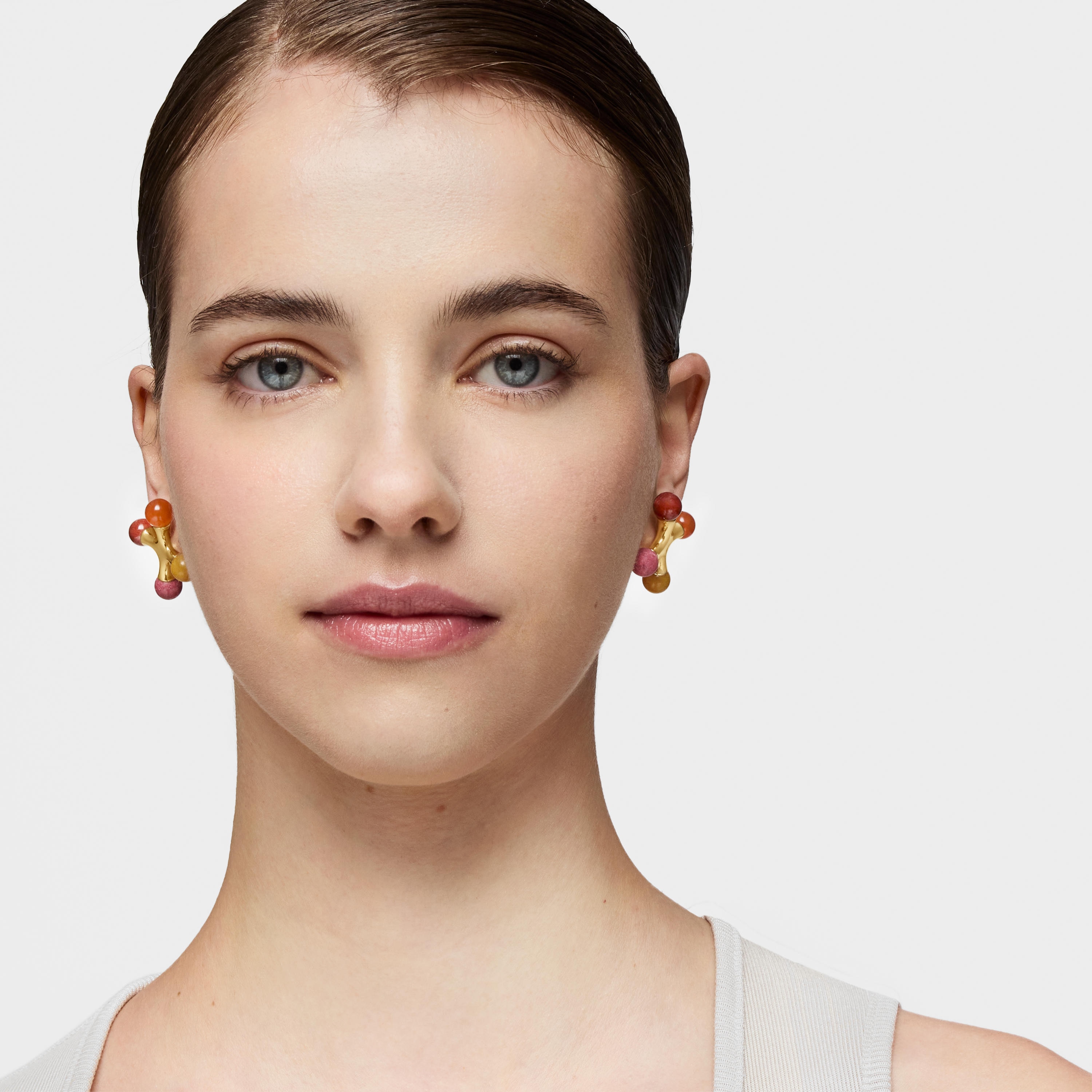 18K gold vermeil Earrings with gemstones TOUS X LEA COLOMBO