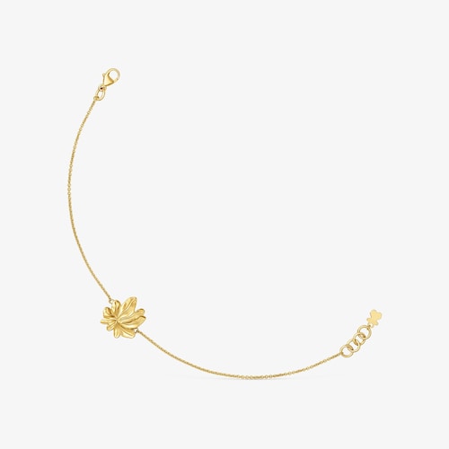 18K gold vermeil chain Bracelet with motif Yagrumo