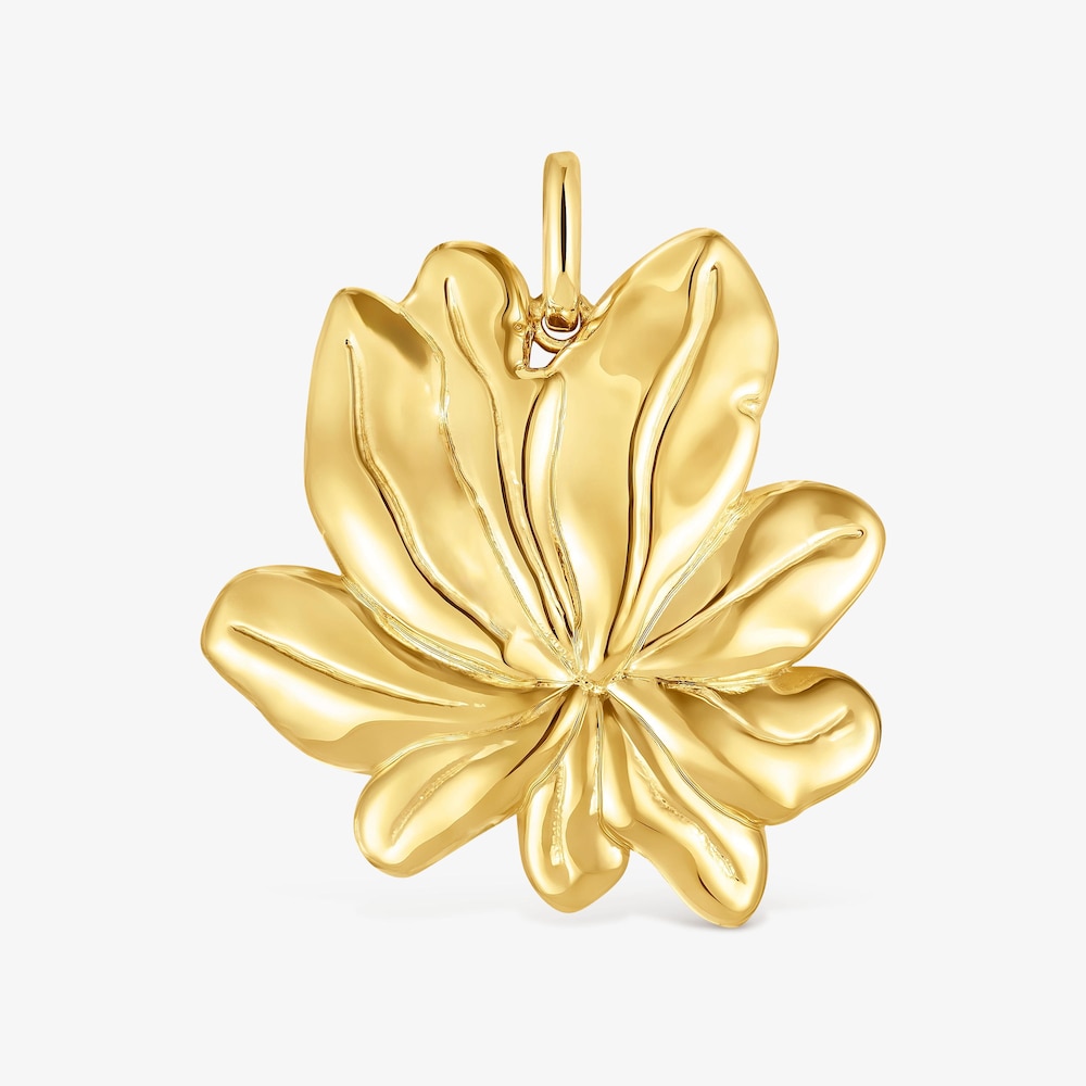 18K gold vermeil Pendant with motif Yagrumo