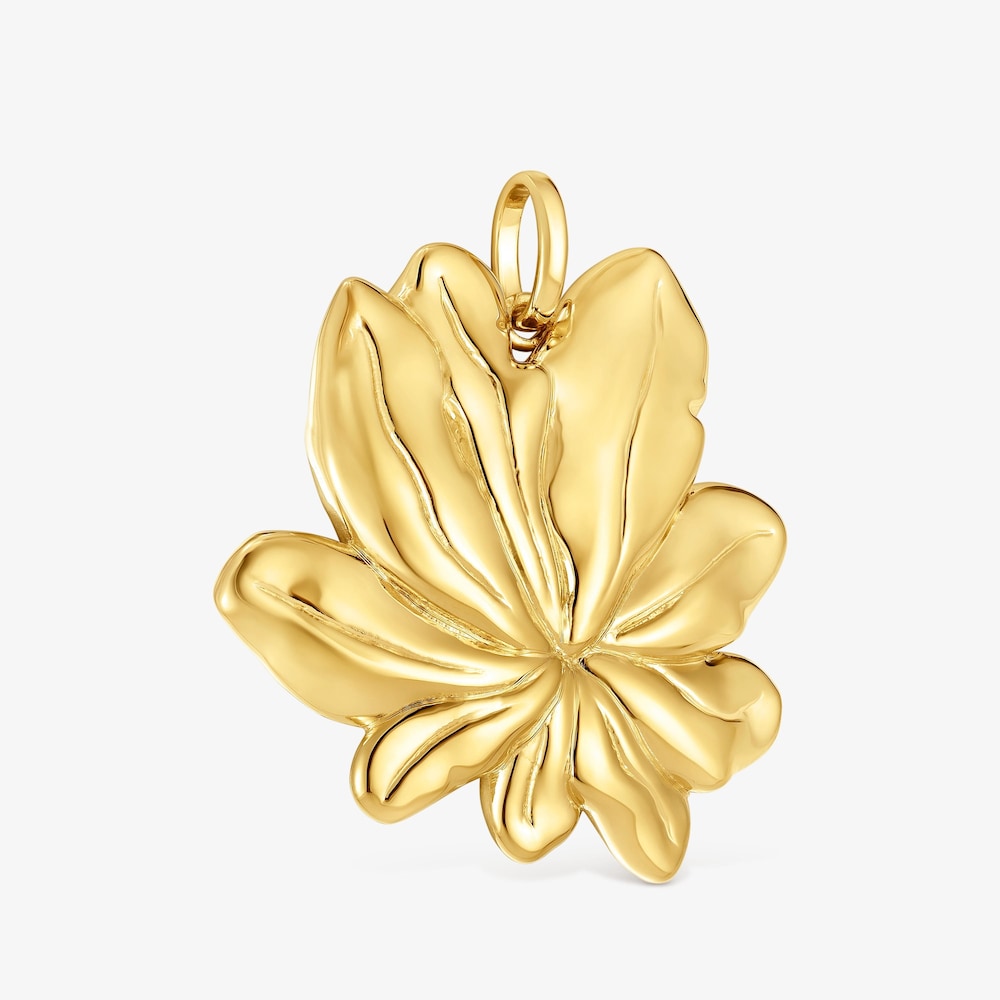 18K gold vermeil Pendant with motif Yagrumo