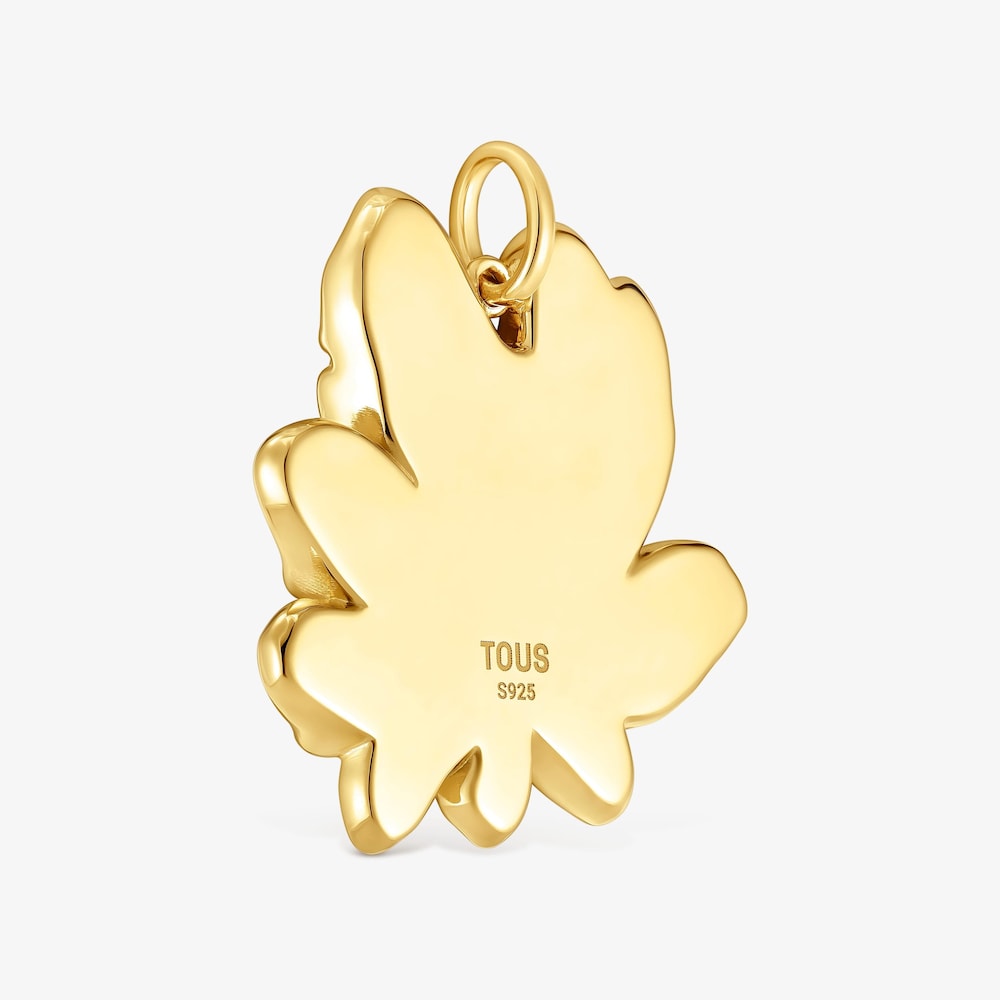 18K gold vermeil Pendant with motif Yagrumo