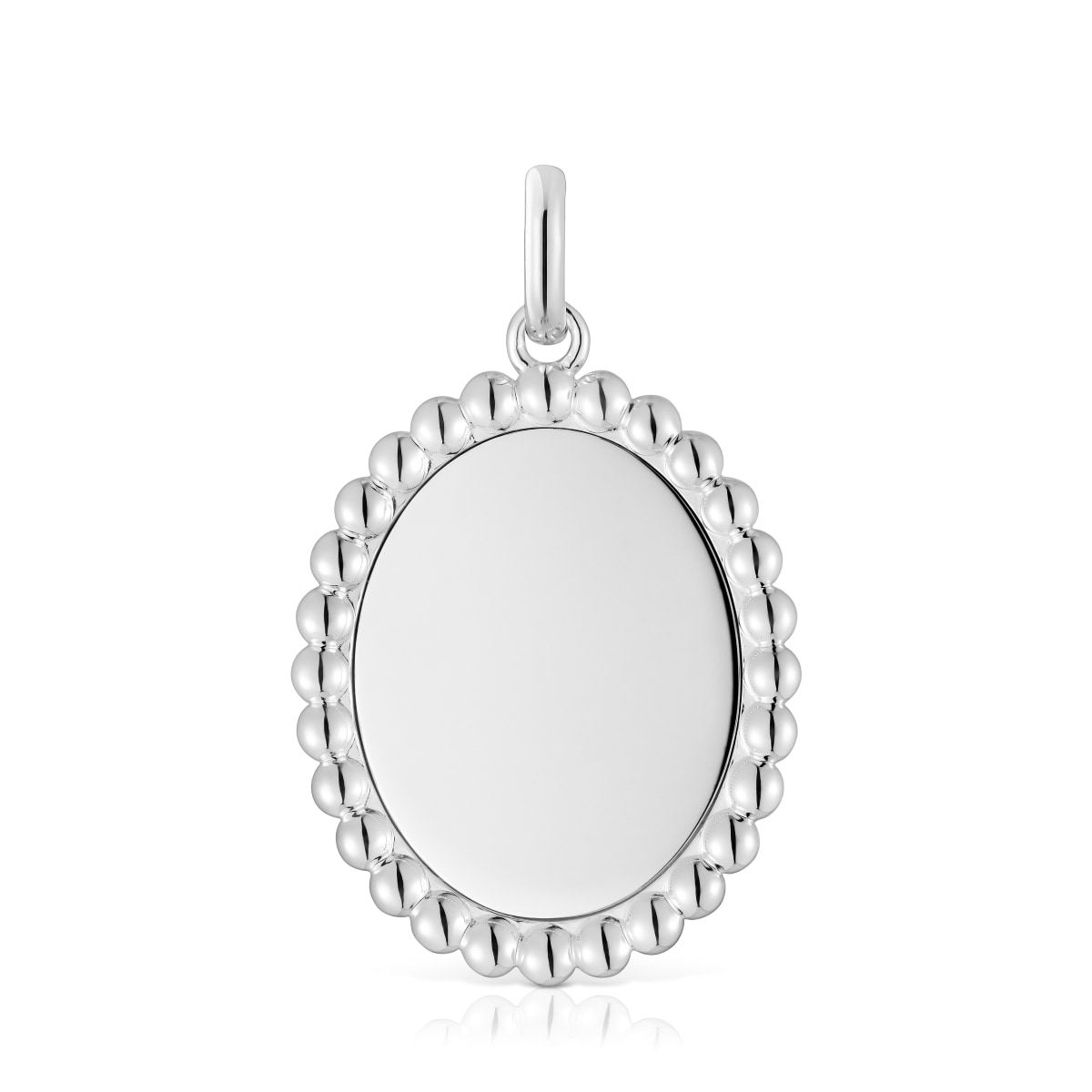 Tous - Colgante Medalla De Plata Basics - Plateado