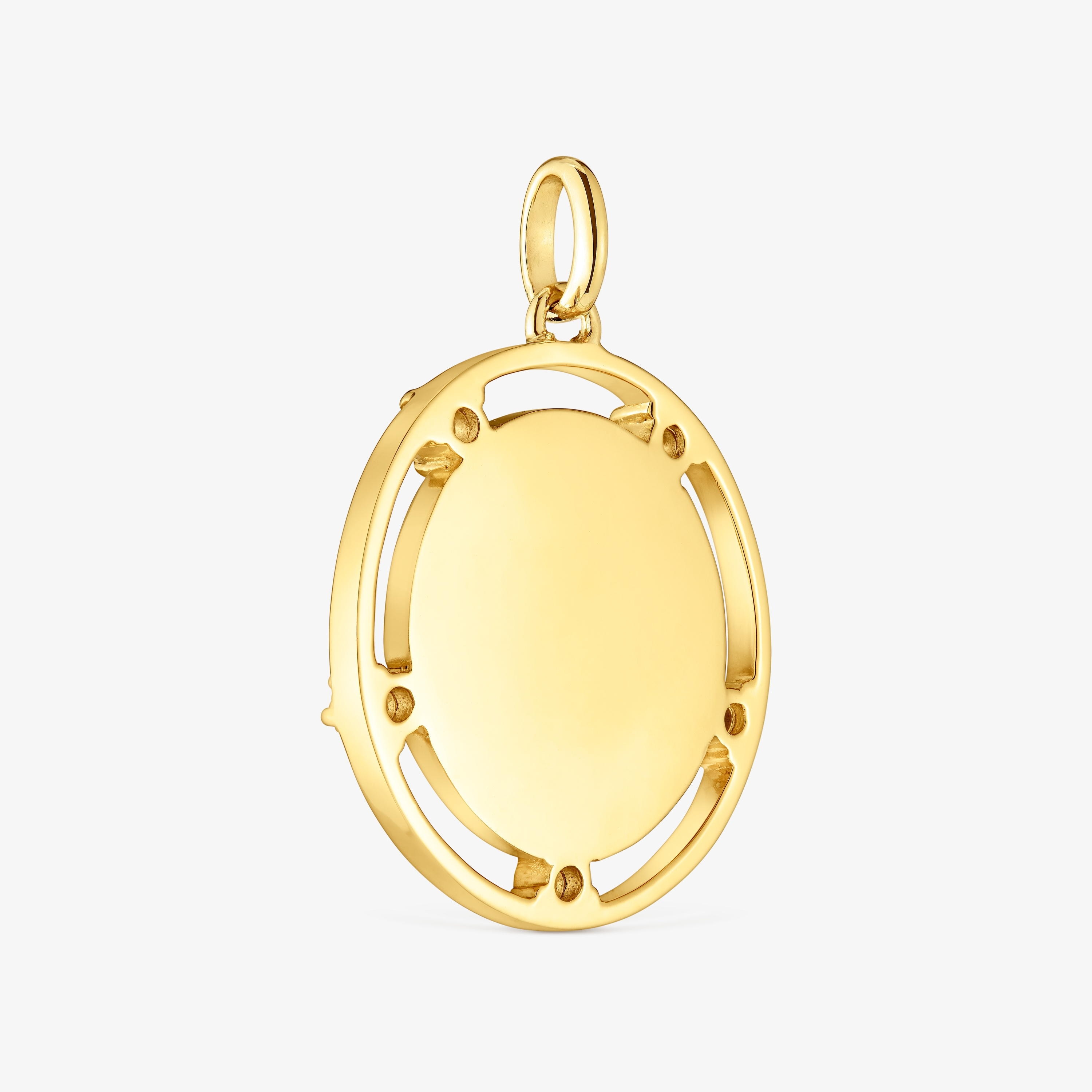 18K gold vermeil medallion Pendant with topazes TOUS Basics